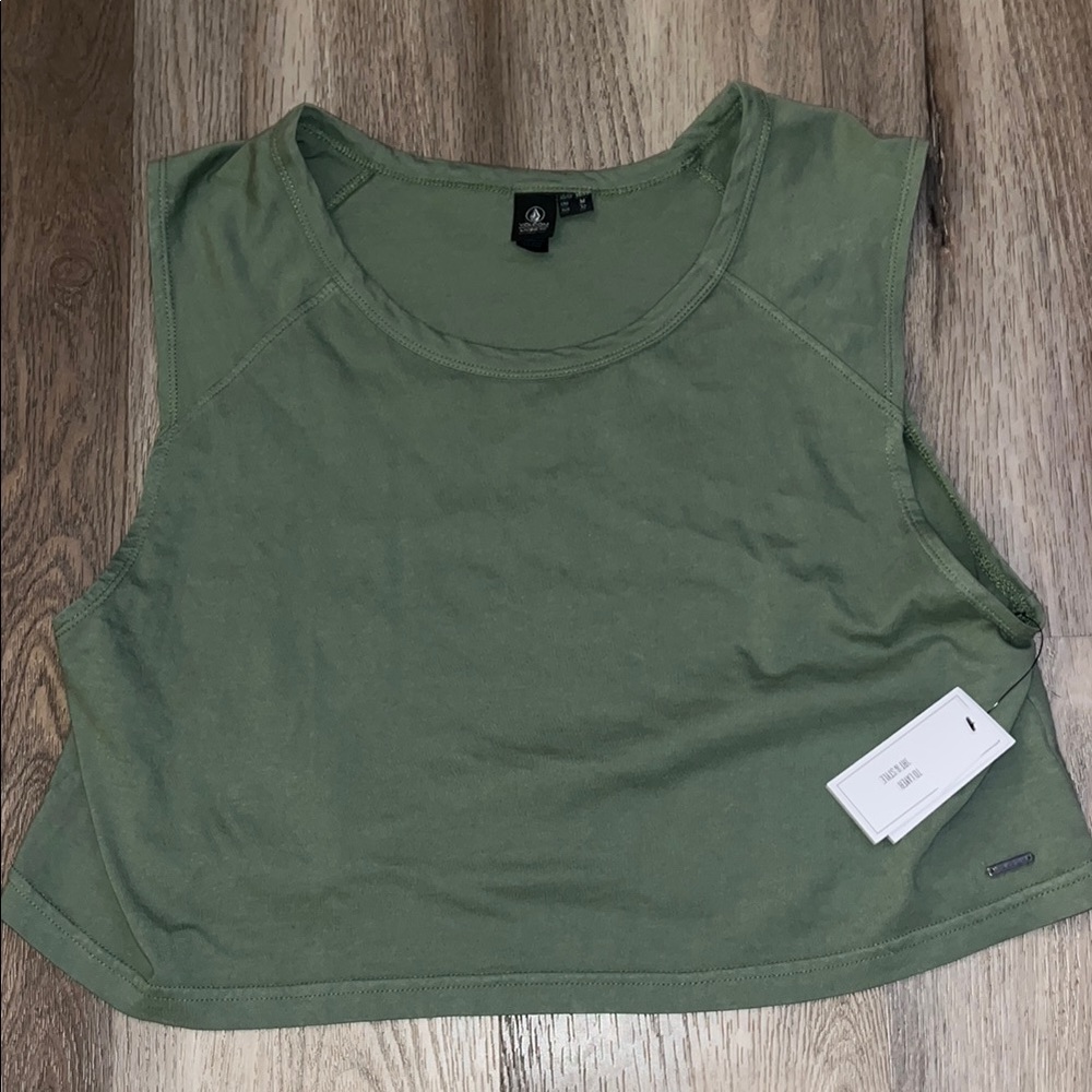 Volcom Olive Green Muscle Tee